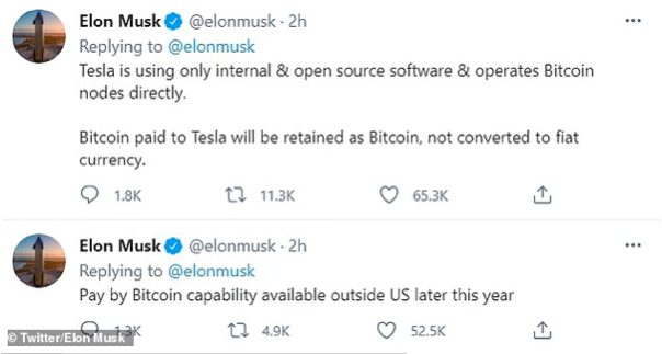 US Customers Can Now Purchase Tesla Vehicles With Bitcoin 3