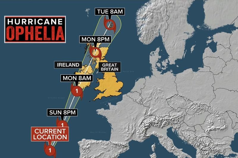 Ireland Closes Schools As Hurricane Ophelia Approaches 1