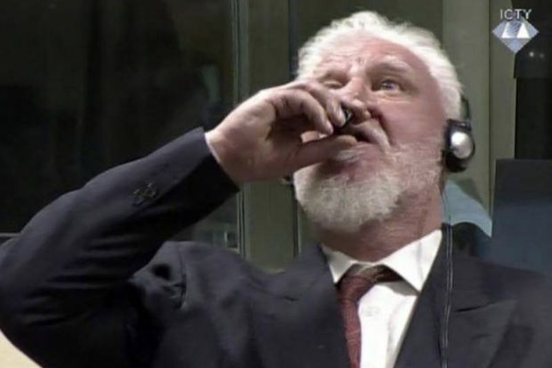 Video: Bosnian War Criminal Commits Suicide In Court 1