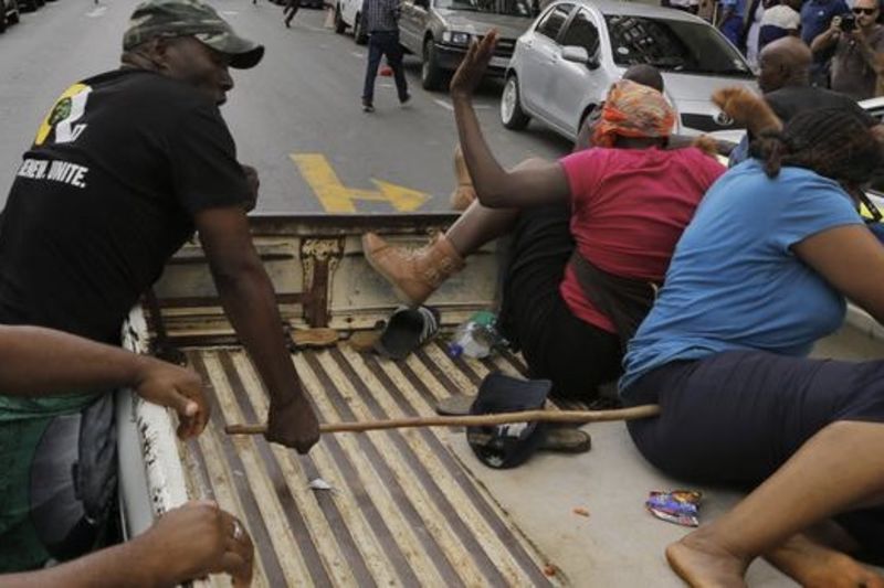 Video: Anc Member Turns Himself In After Kicking An Elderly Woman To The Ground During A Protest 1