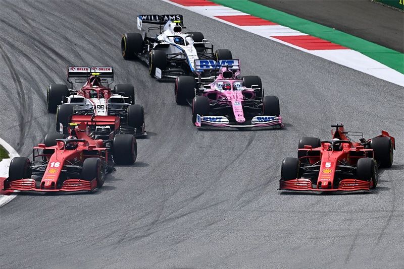 Formula One racers taking charge at the Styrian Grand Prix 1