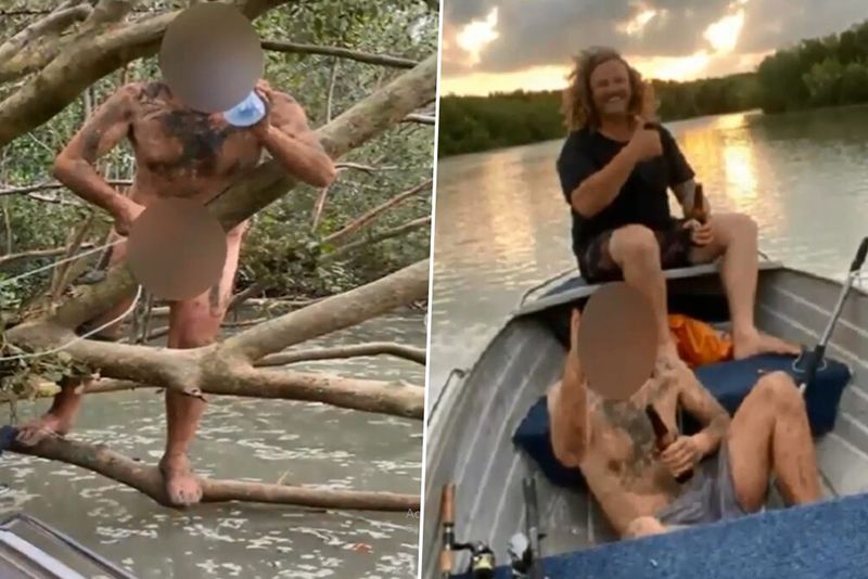 Australian Fisherman Rescues Naked Fugitive In Mangrove 1