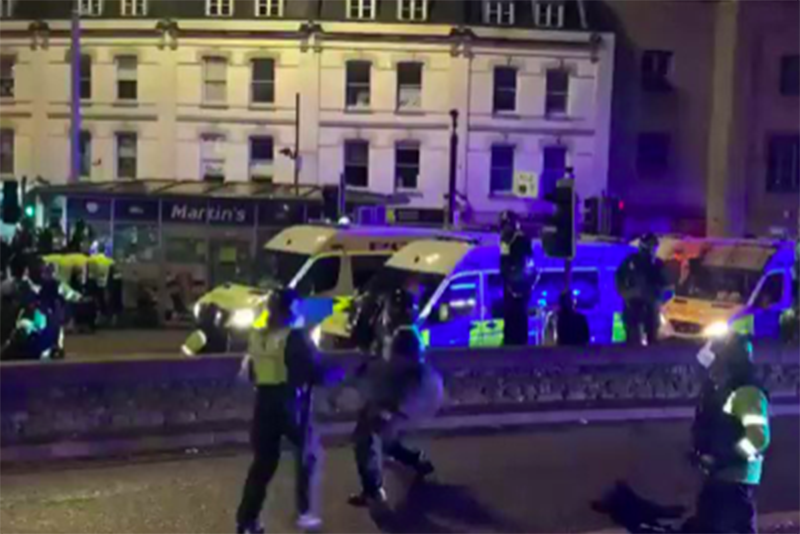 Video Of Police Dog Biting Cop Who Brutalised Protester Goes Viral 1