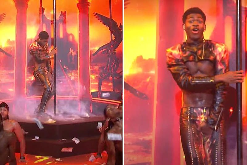 Lil Nas X 'Rips Pants' During Saturday Night Live Performance 1