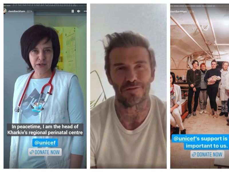 Beckham Hands Over Instagram Account To Ukrainian Doctor 1
